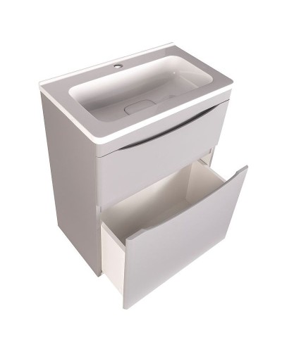 Тумба под раковину Style Line Бергамо 60 СС-00002309 Серая антискрейч