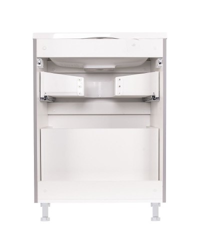 Тумба под раковину Style Line Бергамо 60 СС-00002309 Серая антискрейч