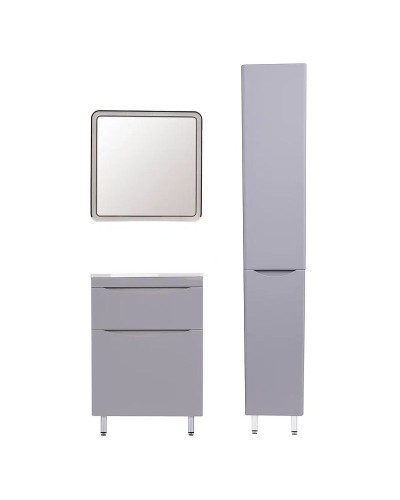 Тумба под раковину Style Line Бергамо 60 СС-00002309 Серая антискрейч