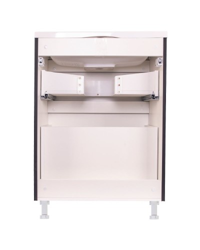 Тумба под раковину Style Line Бергамо 60 СС-00002308 Черная антискрейтч