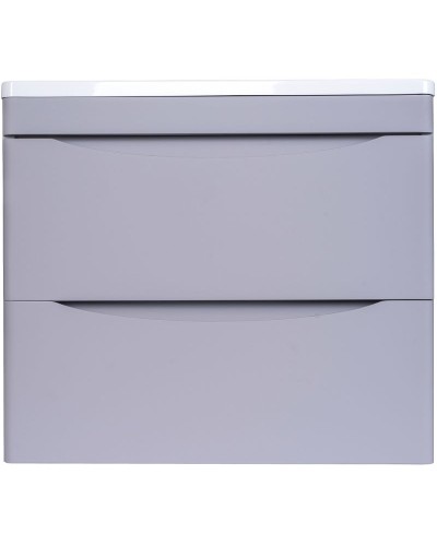 Тумба под раковину Style Line Бергамо 60 СС-00002317 подвесная Серая антискрейч