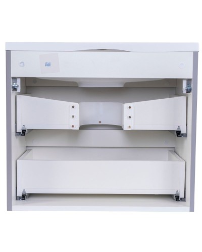 Тумба под раковину Style Line Бергамо 60 СС-00002317 подвесная Серая антискрейч