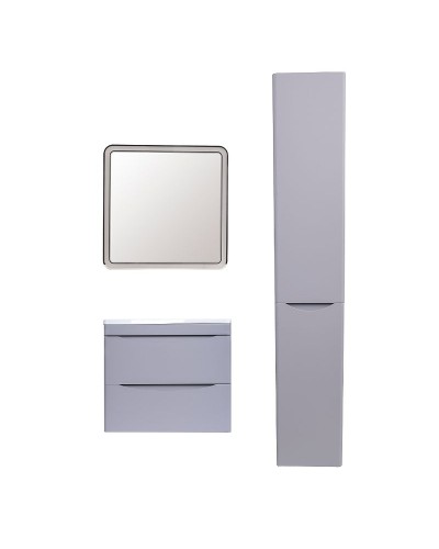 Тумба под раковину Style Line Бергамо 60 СС-00002317 подвесная Серая антискрейч