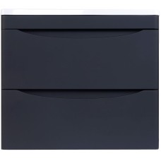 Тумба под раковину Style Line Бергамо 60 СС-00002318 подвесная Черная антискрейч