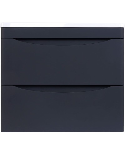 Тумба под раковину Style Line Бергамо 60 СС-00002318 подвесная Черная антискрейч