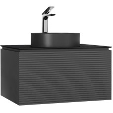 Тумба под раковину Jorno Stone 80 Stn.01.80/P/A/JR подвесная Антрацит
