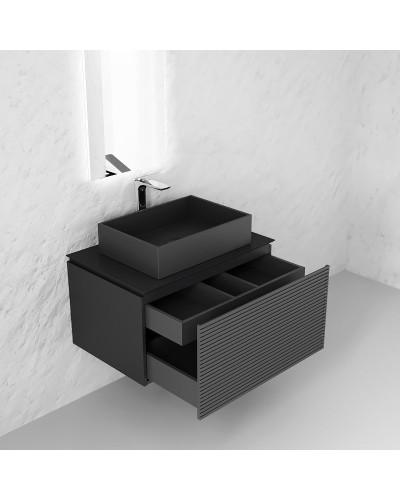 Тумба под раковину Jorno Stone 80 Stn.01.80/P/A/JR подвесная Антрацит