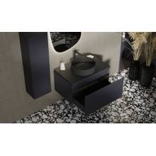 Тумба под раковину Jorno Stone 80 Stn.01.80/P/A/JR подвесная Антрацит