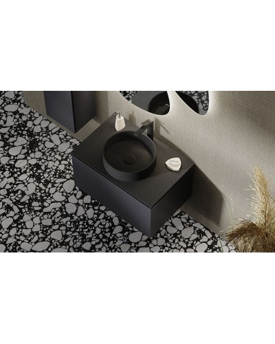 Тумба под раковину Jorno Stone 80 Stn.01.80/P/A/JR подвесная Антрацит