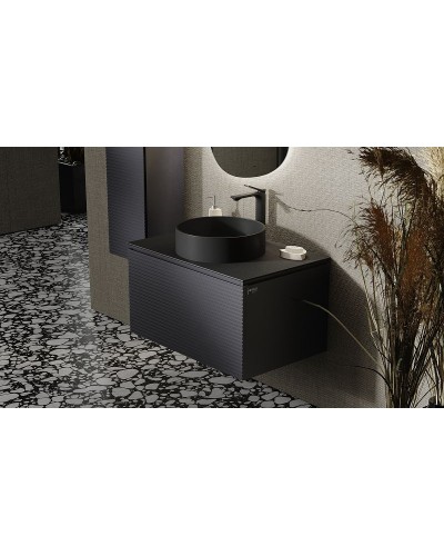 Тумба под раковину Jorno Stone 80 Stn.01.80/P/A/JR подвесная Антрацит