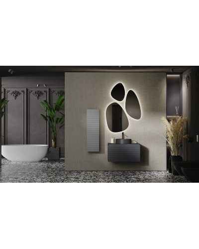 Тумба под раковину Jorno Stone 80 Stn.01.80/P/A/JR подвесная Антрацит