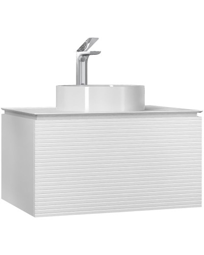 Тумба под раковину Jorno Stone 80 Stn.01.80/P/W/JR подвесная Белая