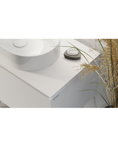 Тумба под раковину Jorno Stone 100 Stn.01.100/P/W/JR подвесная Белая