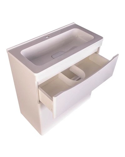 Тумба под раковину Style Line Бергамо 70 СС-00002310 Белая антискрейтч