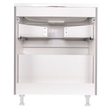 Тумба под раковину Style Line Бергамо 70 СС-00002312 Серая антискрейтч