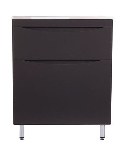 Тумба под раковину Style Line Бергамо 70 СС-00002311 Черная антискрейч