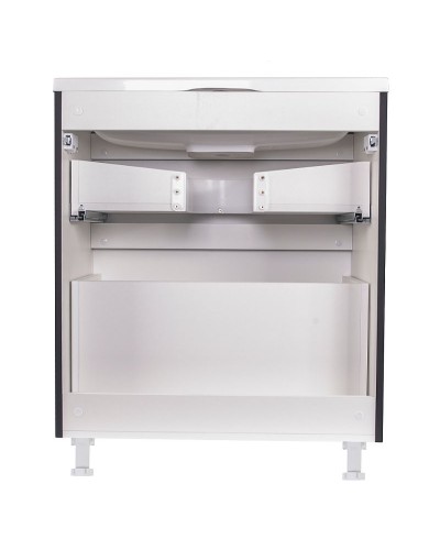 Тумба под раковину Style Line Бергамо 70 СС-00002311 Черная антискрейч