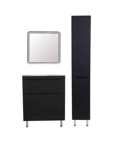 Тумба под раковину Style Line Бергамо 70 СС-00002311 Черная антискрейч