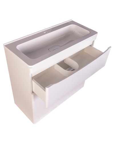 Тумба под раковину Style Line Бергамо 80 СС-00002314 Белая антискрейч