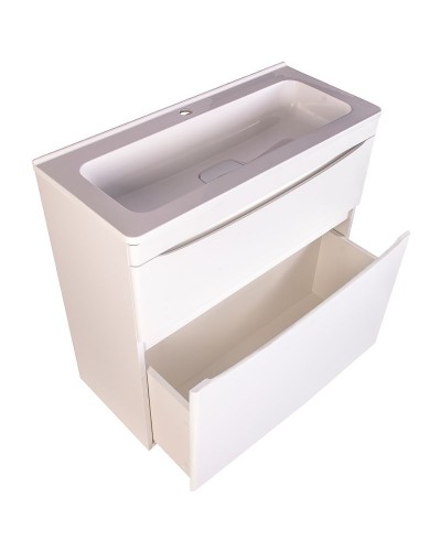 Тумба под раковину Style Line Бергамо 80 СС-00002314 Белая антискрейч