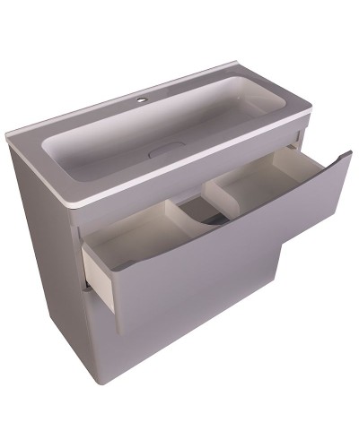 Тумба под раковину Style Line Бергамо 80 СС-00002315 Серая антискрейтч