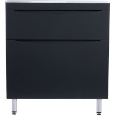 Тумба под раковину Style Line Бергамо 80 СС-00002313 Черная антискрейч