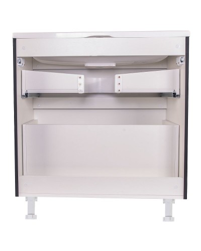 Тумба под раковину Style Line Бергамо 80 СС-00002313 Черная антискрейч