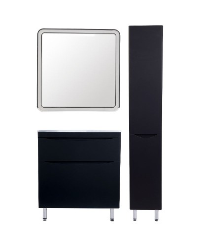 Тумба под раковину Style Line Бергамо 80 СС-00002313 Черная антискрейч