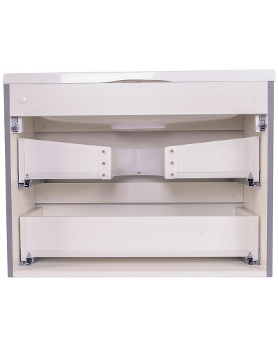 Тумба под раковину Style Line Бергамо 70 СС-00002319 подвесная Серая антискрейч