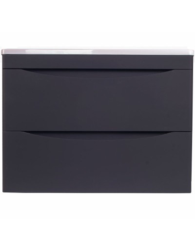 Тумба под раковину Style Line Бергамо 70 СС-00002321 подвесная Черная антискрейч