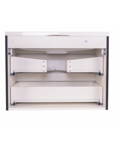 Тумба под раковину Style Line Бергамо 70 СС-00002321 подвесная Черная антискрейч