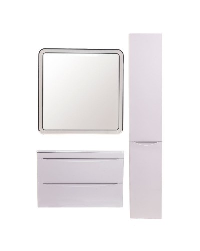 Тумба под раковину Style Line Бергамо 80 СС-00002322 подвесная Белая антискрейч