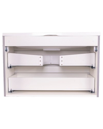 Тумба под раковину Style Line Бергамо 80 СС-00002323 подвесная Серая антискрейч