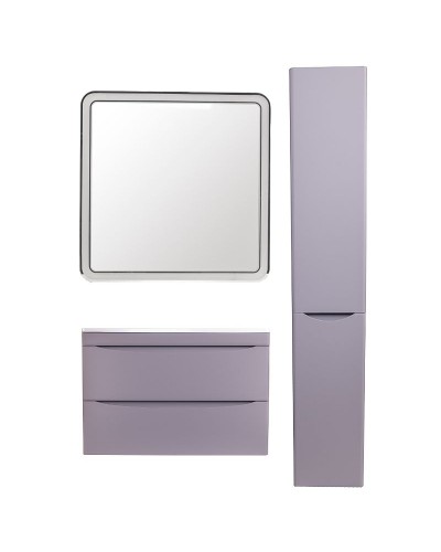 Тумба под раковину Style Line Бергамо 80 СС-00002323 подвесная Серая антискрейч