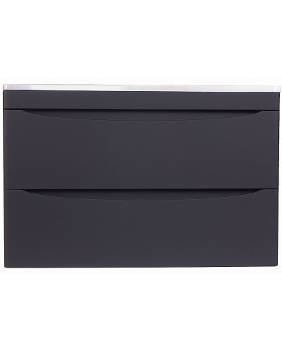 Тумба под раковину Style Line Бергамо 80 СС-00002324 подвесная Черная антискрейч