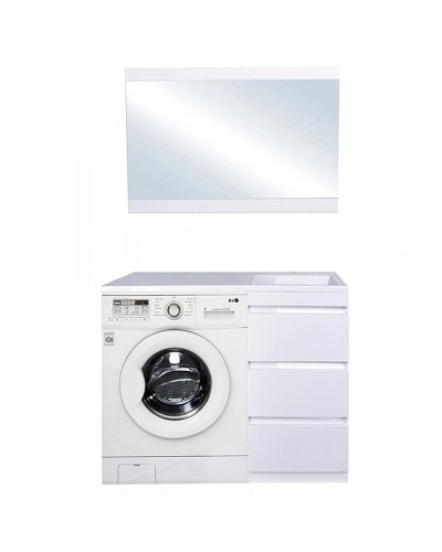 Тумба под раковину Style Line Даллас 100 АА00-000069 Белый глянец