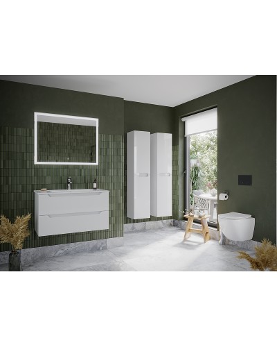 Тумба под раковину Sancos Norma 2.0 90 NR2.090W подвесная Белый глянец