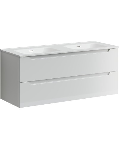 Тумба под раковину Sancos Norma 2.0 120 NR2.0120-2W подвесная Белый глянец