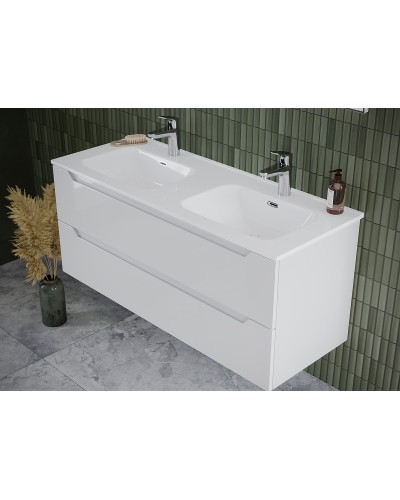 Тумба под раковину Sancos Norma 2.0 120 NR2.0120-2W подвесная Белый глянец