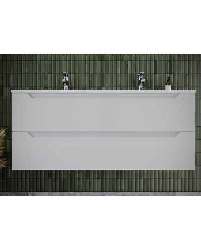 Тумба под раковину Sancos Norma 2.0 120 NR2.0120-2W подвесная Белый глянец