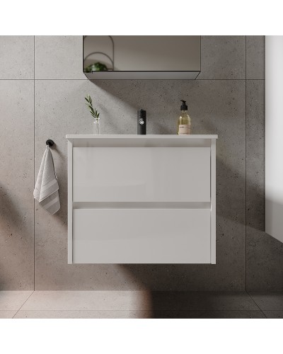 Тумба под раковину Sancos Libra 60 LB60W подвесная Белый глянец