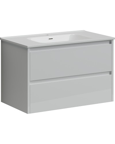 Тумба под раковину Sancos Libra 80 LB80W подвесная Белый глянец