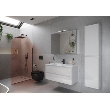 Тумба под раковину Sancos Libra 100 LB100W подвесная Белый глянец