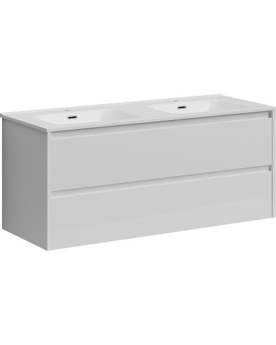 Тумба под раковину Sancos Libra 120 LB120-2W подвесная Белый глянец