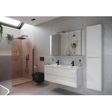 Тумба под раковину Sancos Libra 120 LB120-2W подвесная Белый глянец