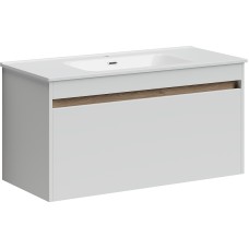 Тумба под раковину Sancos Smart 100 SM100W подвесная Белый глянец