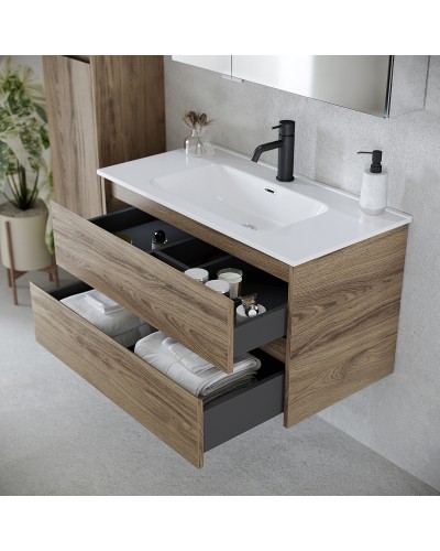 Тумба под раковину Sancos Libra 60 LB60ECH подвесная Дуб чарльстон