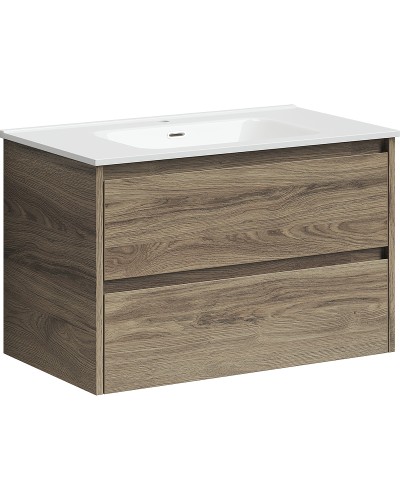 Тумба под раковину Sancos Libra 80 LB80ECH подвесная Дуб чарльстон