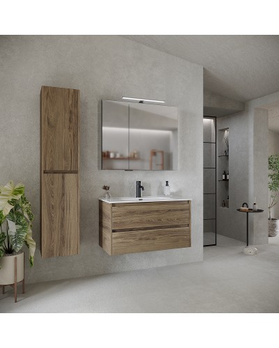 Тумба под раковину Sancos Libra 90 LB90ECH подвесная Дуб чарльстон