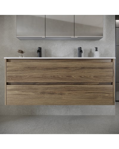 Тумба под раковину Sancos Libra 120 LB120-2ECH подвесная Дуб чарльстон